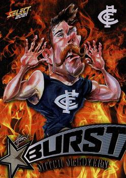2021 Select AFL Footy Stars - Starburst Caricatures Fire #SP10 Mitch McGovern Front